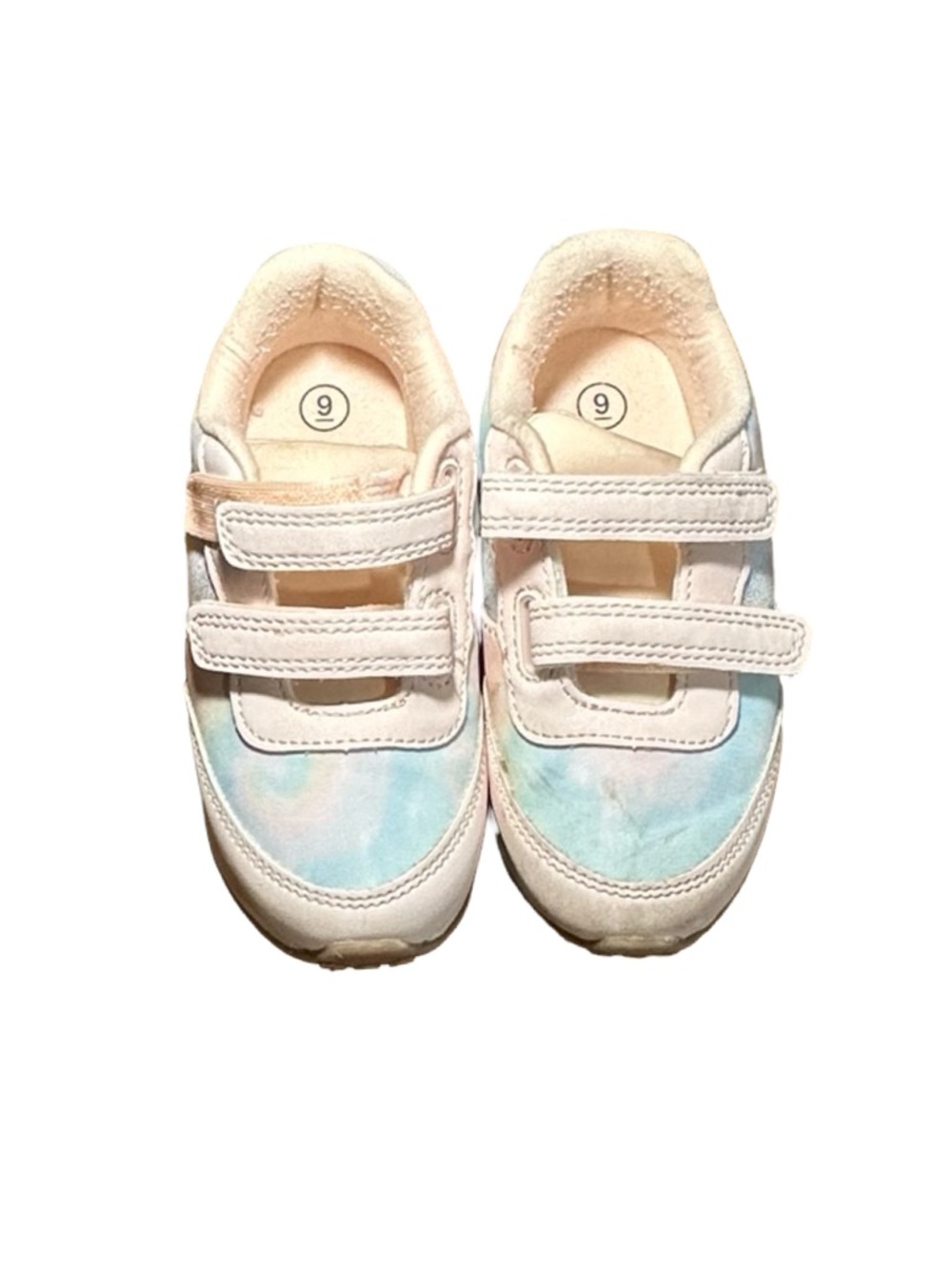 Cat & Jack Girls Iridescent Sneakers Size 9 Hook & Loop Comfort